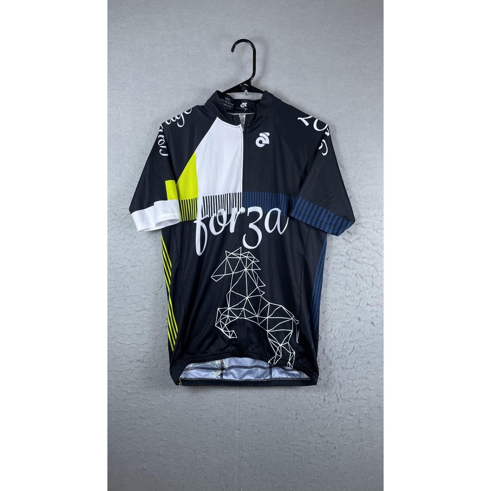 Champion System Forza Digital Intent‎ Black Cycling Jersey Mens Large Full Zip